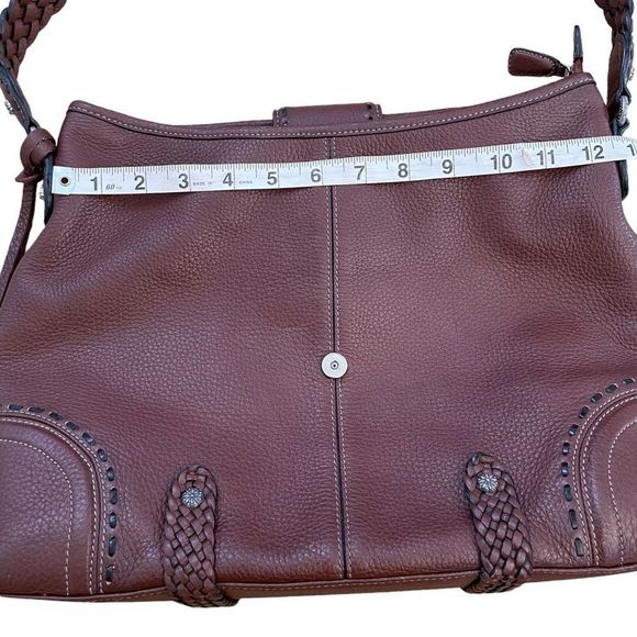 Brighton ~ Brown Leather Hobo Handbag ~ great preloved condition - Picture 9 of 16